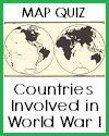 Global Map Quiz on World War I with 6 Multiple-Choice Questions