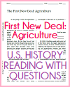 First New Deal: Agriculture Reading with Questions