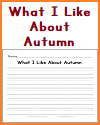 What I Like About Autumn Writing Prompt