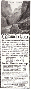 Denver Tourist Bureau Advertisement