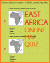 Identify the Countries of Eastern Africa - Multiple-choice interactive map quiz