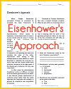 Eisenhower's Approach Reading with Questions