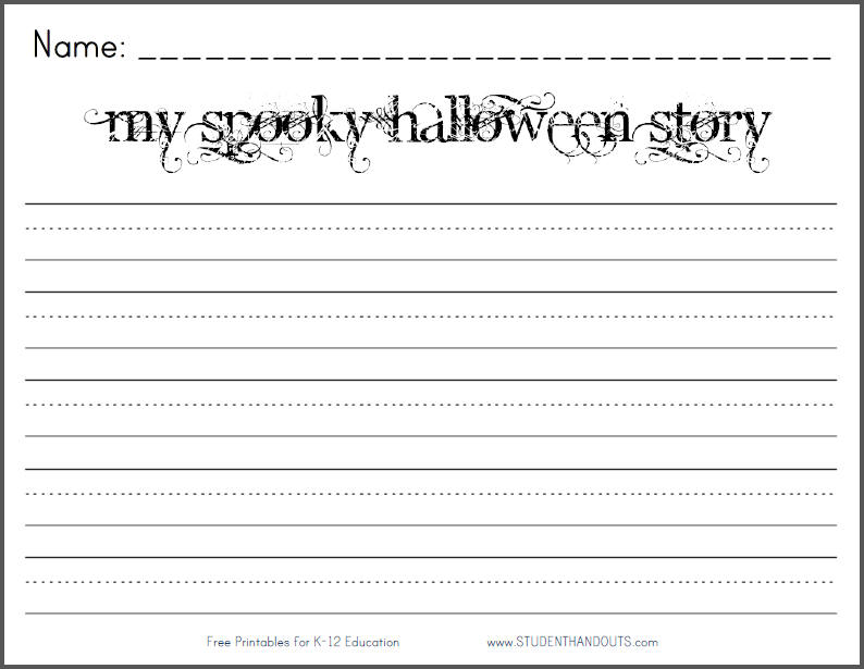 My Spooky Halloween Story Writing Prompt