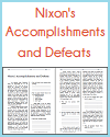 Nixon's Accomplishments and Defeats Reading with Questions