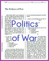 Politics of War Reading with Questions