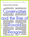 Conservatism and the Rise of Ronald Reagan Reading with Questions