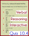 Verbal Reasoning Interactive Quiz 10.4