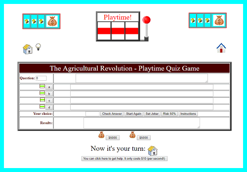 Agricultural Revolution Interactive Playtime Quiz Game