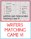 Writers Matching Game #6