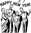 Happy New Year choir