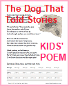"The Dog That Told Stories" Poem Worksheets