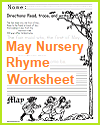 First of May Rhyme Worksheet