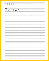 Primary Write-a-Story Worksheet with Dashed Lines