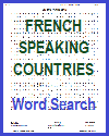 Francophone Countries Word Search Puzzle